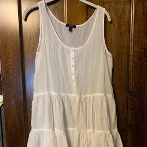J Crew White Coverup sz M